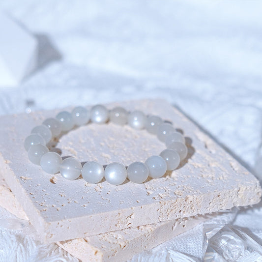 Pearl White Moonstone Bracelet