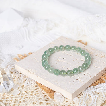 Green Strawberry Quartz Bracelet