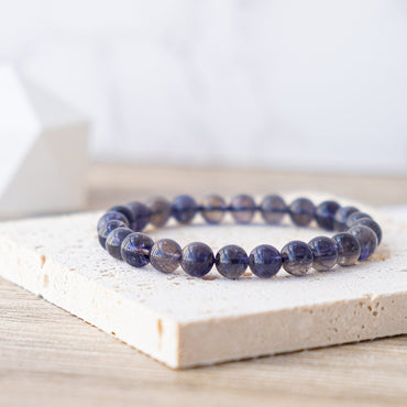 Transparent Cordierite Bracelet