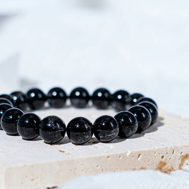 Dense Black Hair Crystal Bracelet