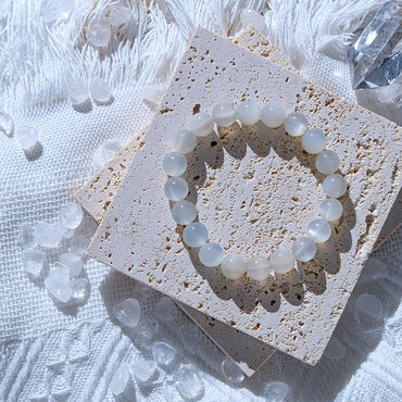 Pearl White Moonstone Bracelet