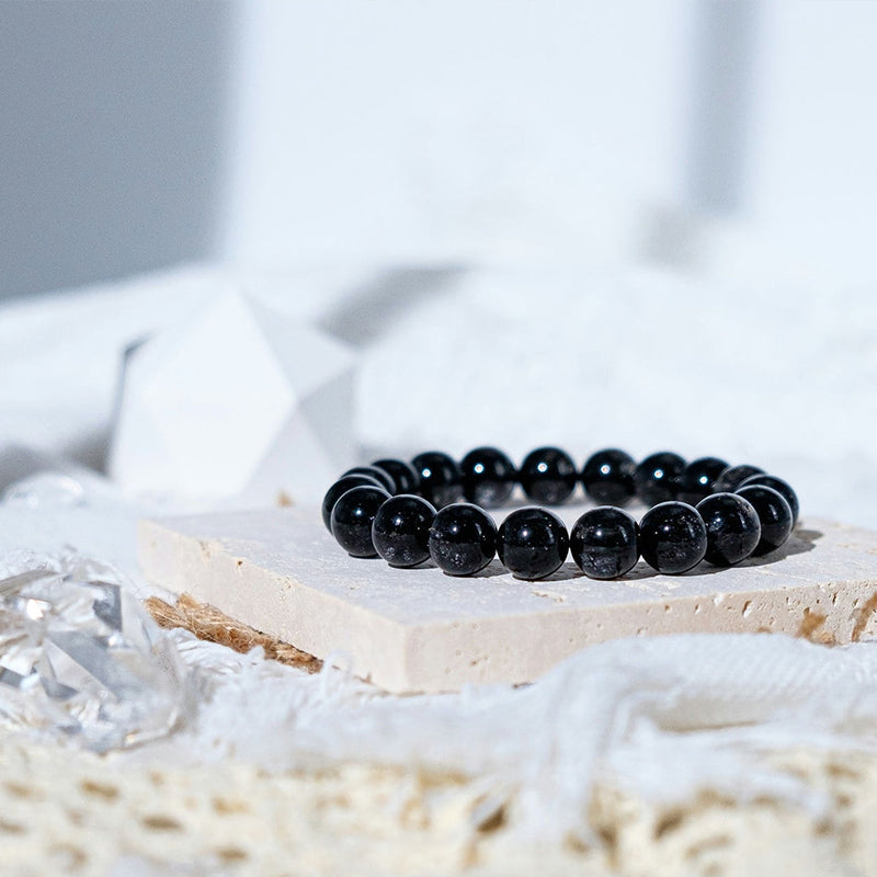 Dense Black Hair Crystal Bracelet