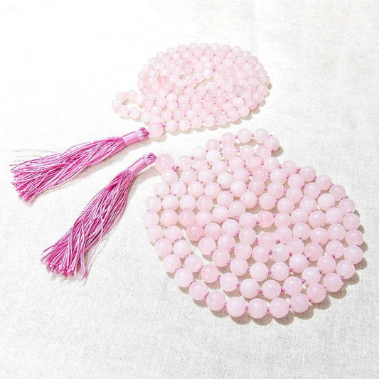 Rose Quartz Mala - High-Energy Gemstones