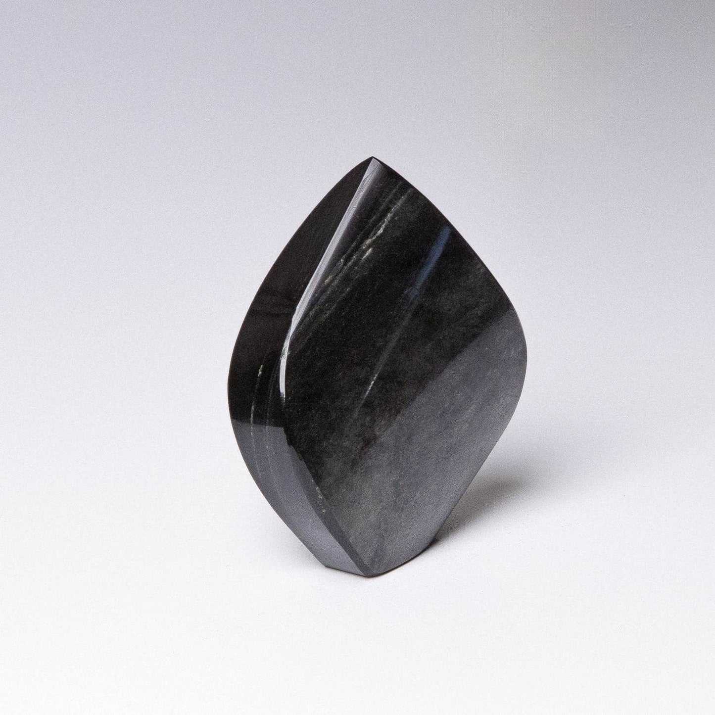 Silver Obsidian Freeform Flame Crystal