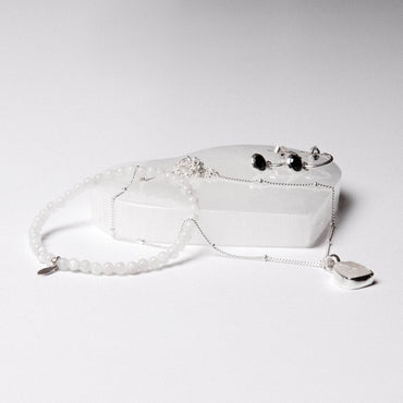 Selenite Heart Recharging Stone