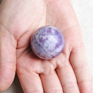 Lepidolite Sphere with Tripod