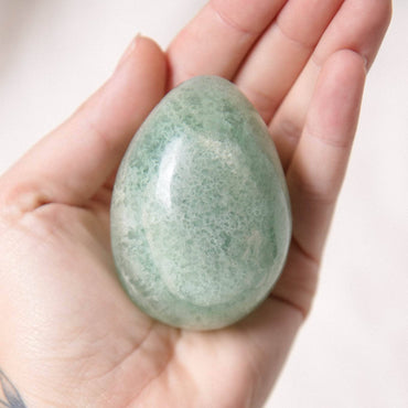 Green Rainbow Fluorite Eggs - AAA Premium Quality