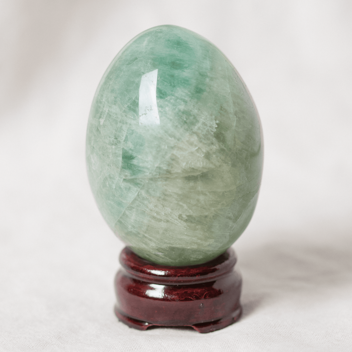 Green Rainbow Fluorite Eggs - AAA Premium Quality