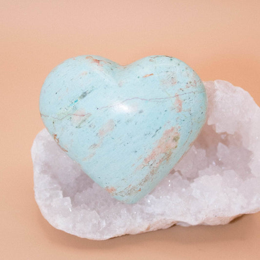Natural Peruvian Turquoise Hearts - AAA Premium Quality