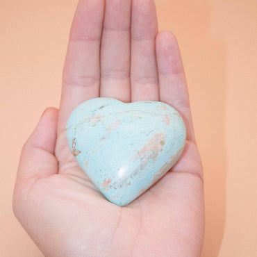 Natural Peruvian Turquoise Hearts - AAA Premium Quality