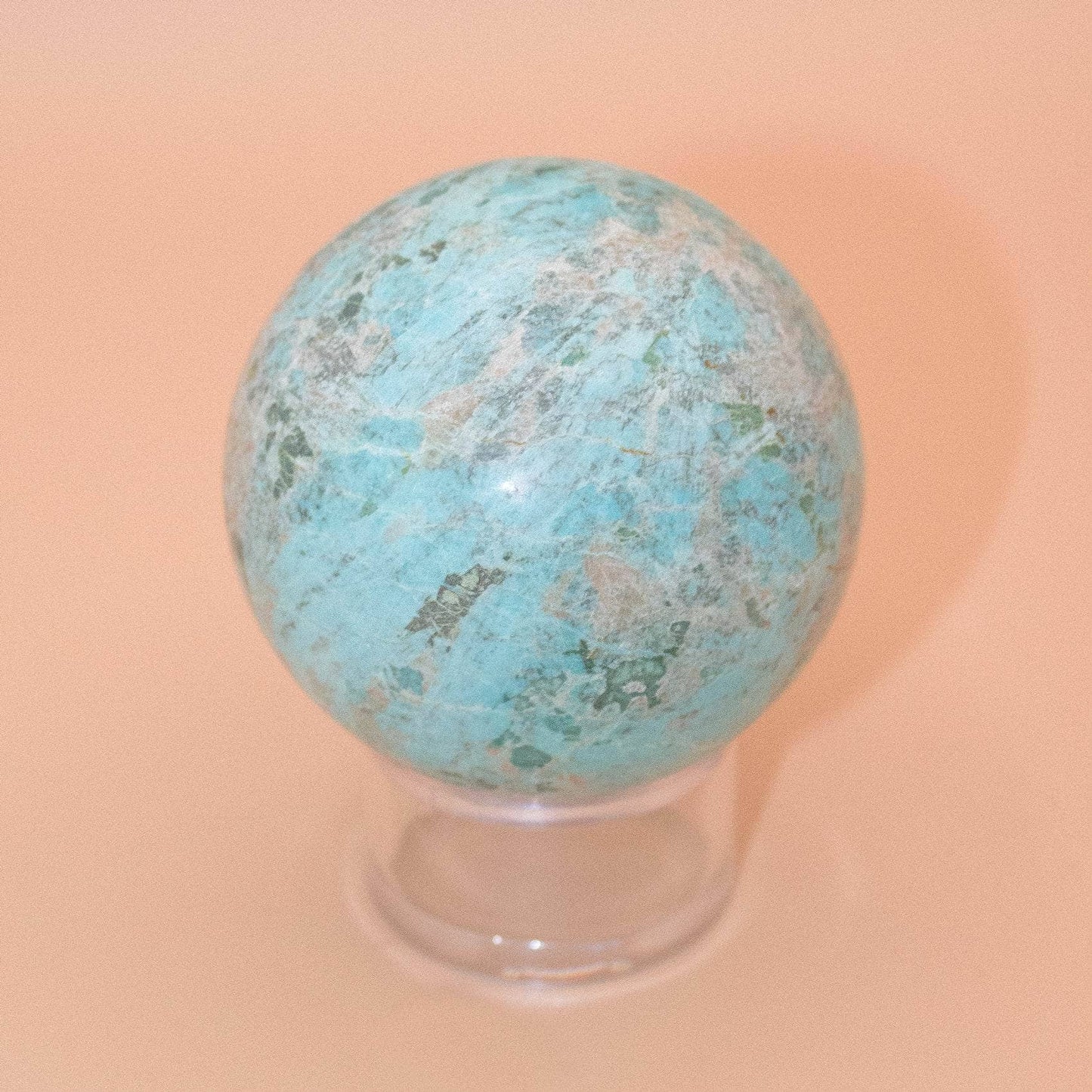 Natural Peruvian Turquoise Sphere - AAA Premium Quality