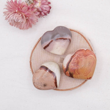 Polychrome Jasper Hearts-AAA Premium Quality