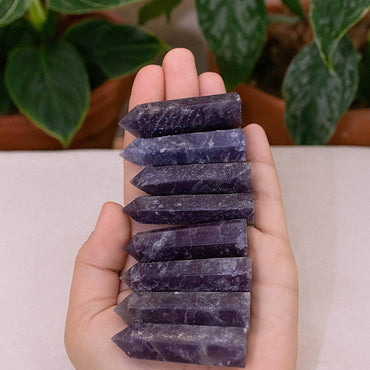 Lepidolite Crystal Point - AAA Premium Quality