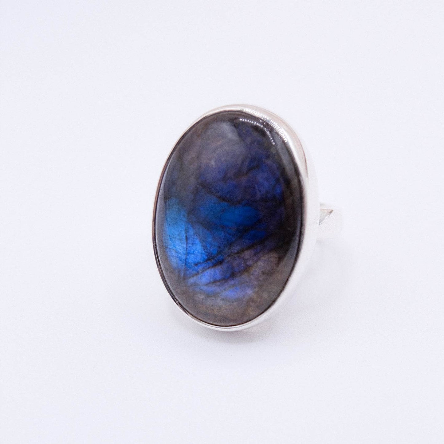 Labradorite Oval Adjustable Ring