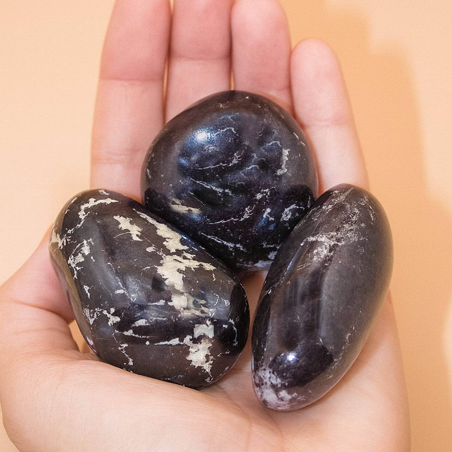 Rare Covellite Palm Stones - AAA Premium Quality