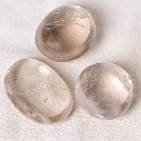 Smoky Quartz Palm Stones - AAA Premium Quality