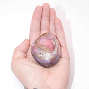 Rare Strawberry Opal Palm Stones - AAA Premium Quality