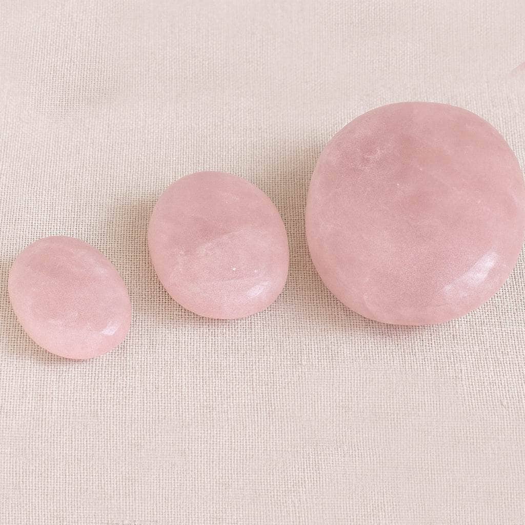 Rose Quartz Palm Stone - AAA Premium Quality