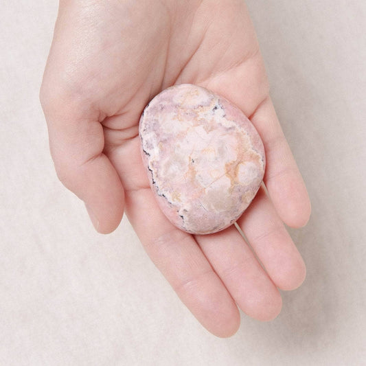 Peruvian Rhodochrosite Palm Stones - AAA Premium Quality
