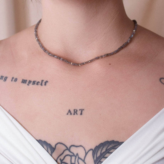 Labradorite Single or Double Strand Bead Necklace