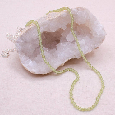 Peridot Single or Double Strand Bead Necklace