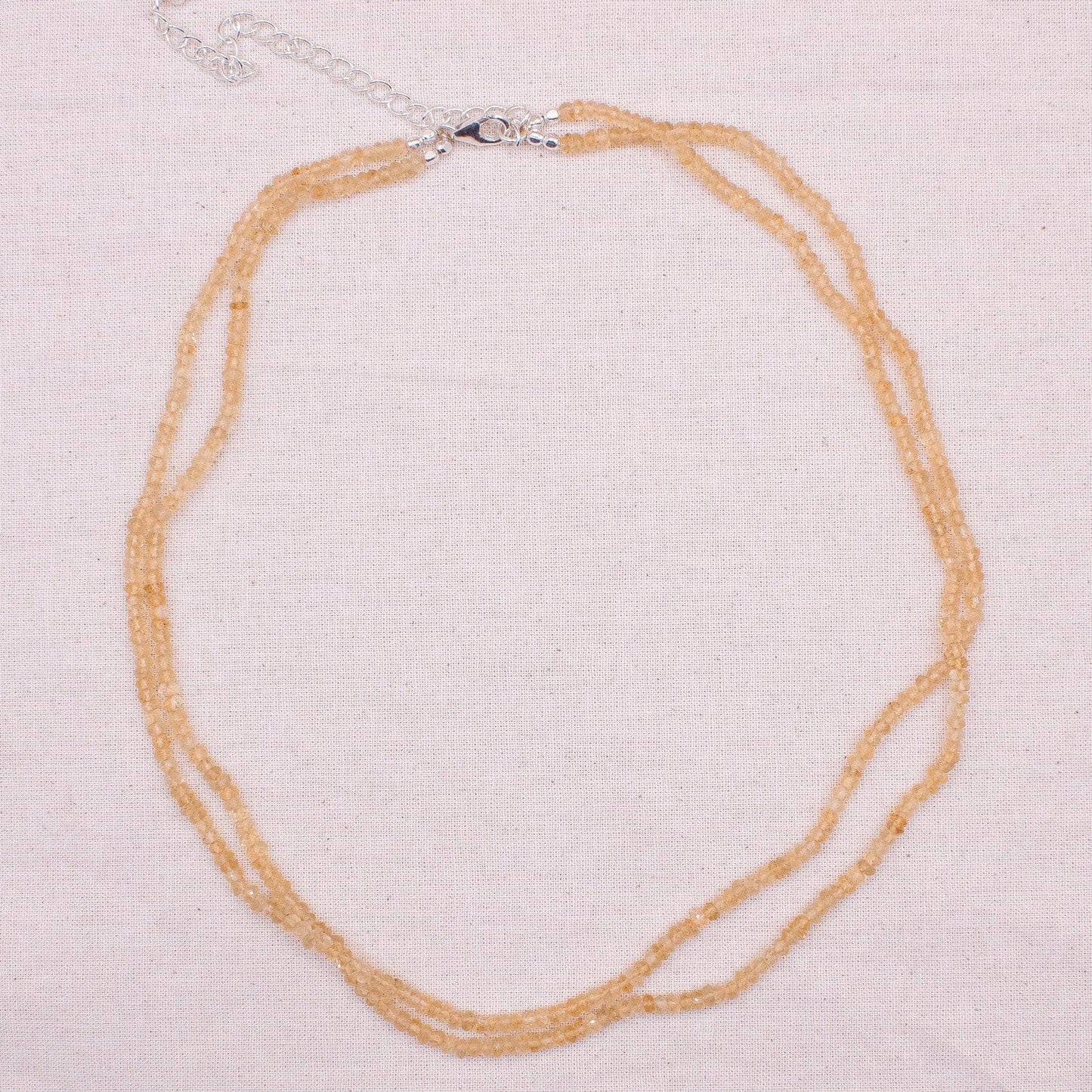 Citrine Single or Double Strand Bead Necklace