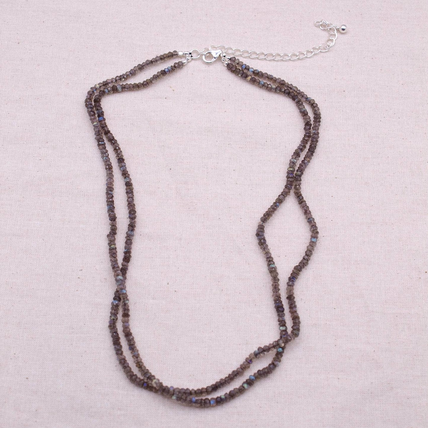 Labradorite Single or Double Strand Bead Necklace
