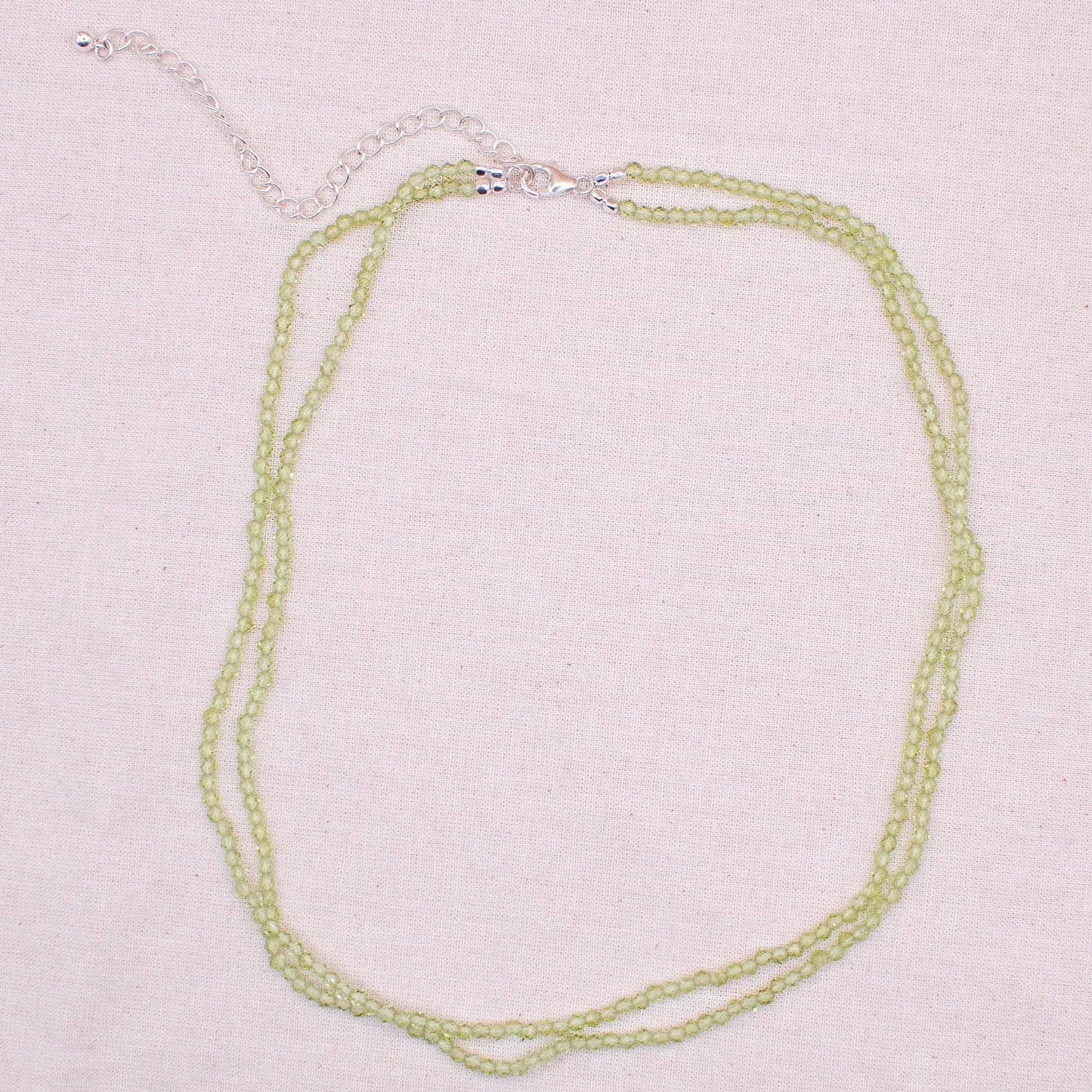 Peridot Single or Double Strand Bead Necklace