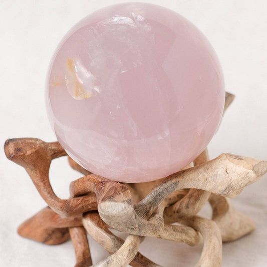 Rose Quartz Sphere - Large - AAA Premium Quality - 1 of a Kind
