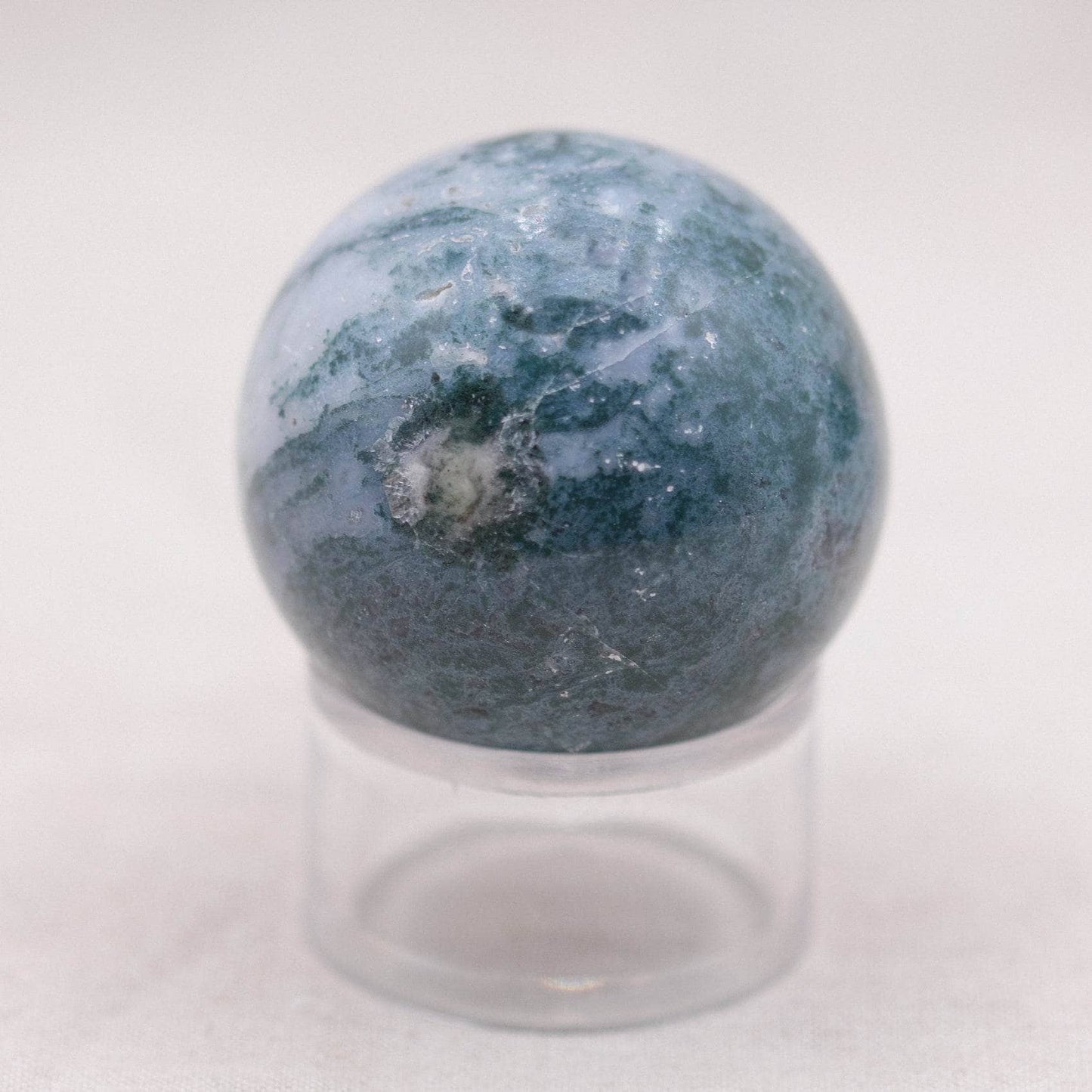 Moss Agate Sphere with Tripod - AAA Premium Quality