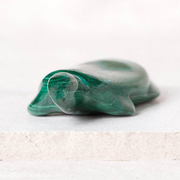 Genuine Malachite Turtles- Hand Carved - 1 of a Kind