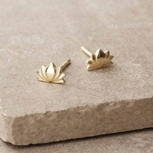 Lotus Stud Earrings