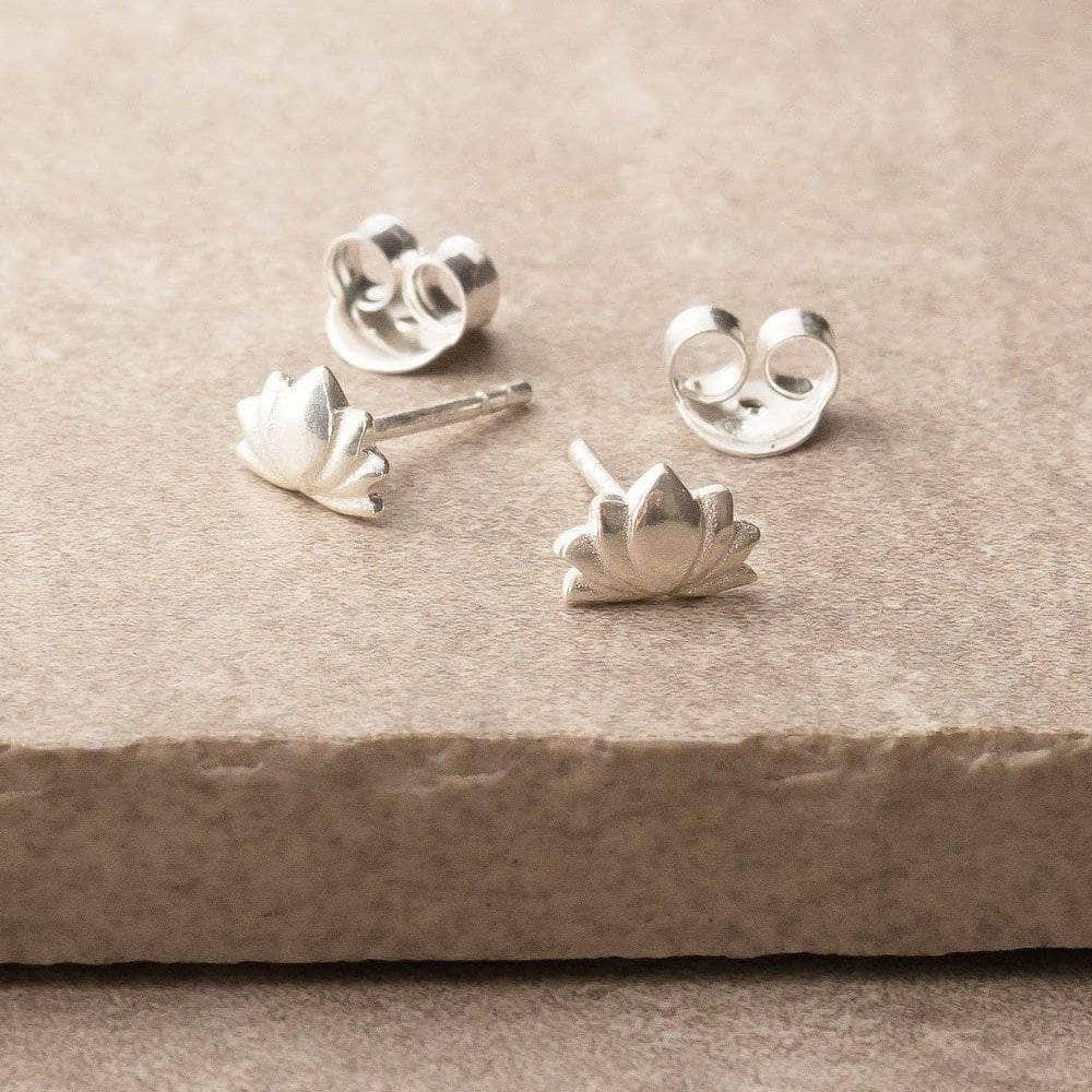 Lotus Stud Earrings