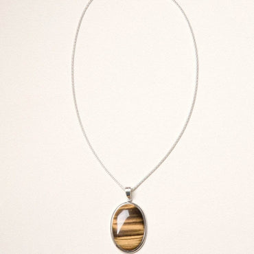 Tiger Eye Pendant Necklace