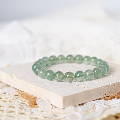 Green Strawberry Quartz Bracelet
