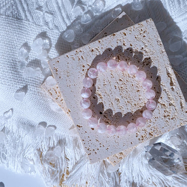 Cherry Blossom Silk Mica Bracelet