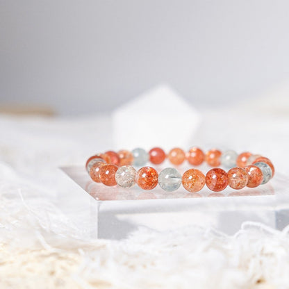 Arusha gold sunstone bracelet