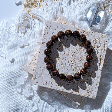 Gold Copper Devil Hair Crystal Bracelet