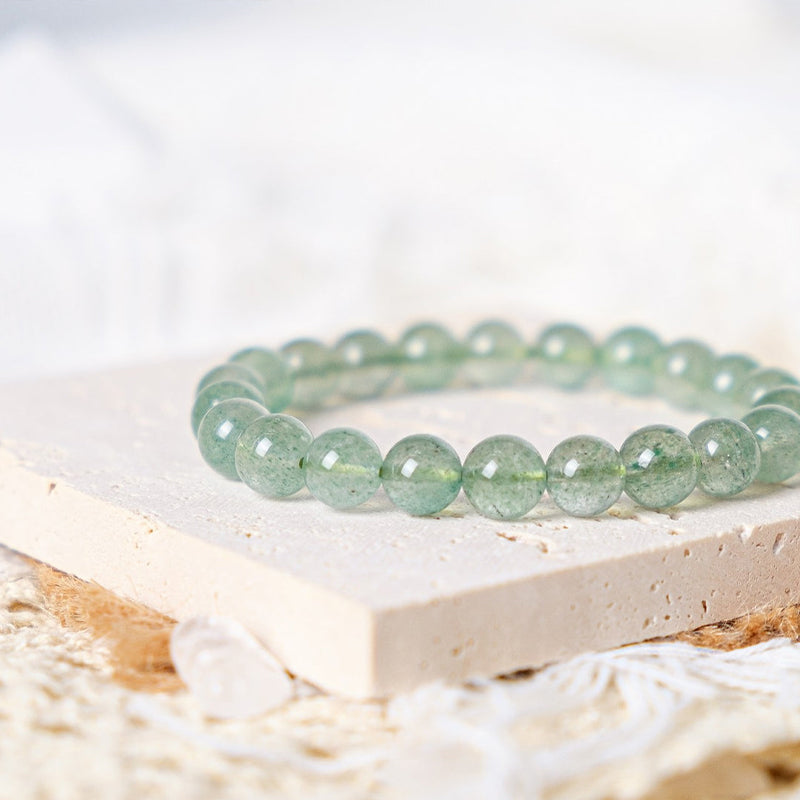 Green Strawberry Quartz Bracelet