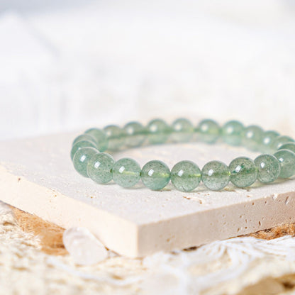 Green Strawberry Quartz Bracelet