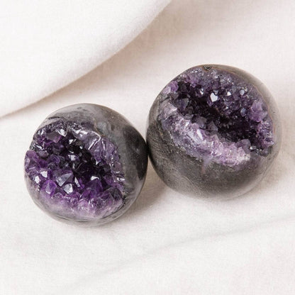 Genuine Amethyst Geode Sphere with Tripod