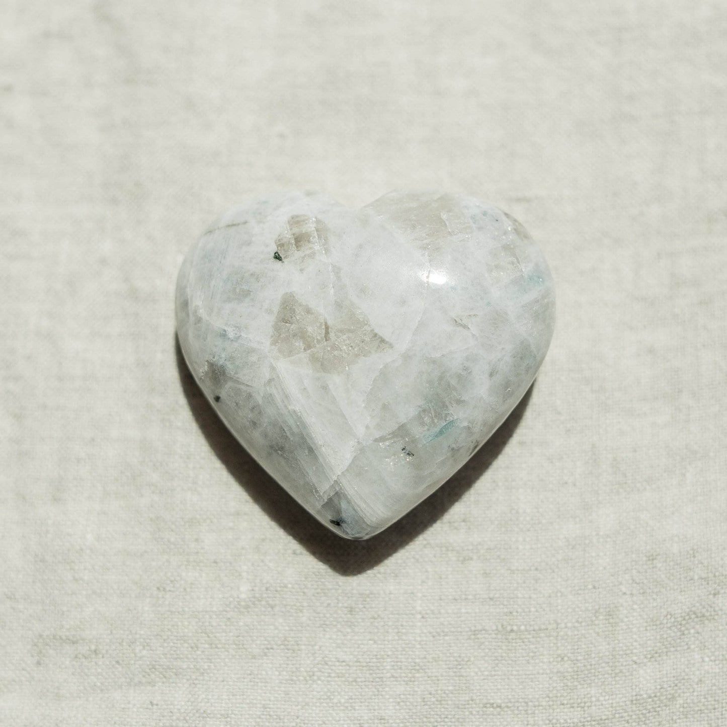 Rainbow Moonstone Heart