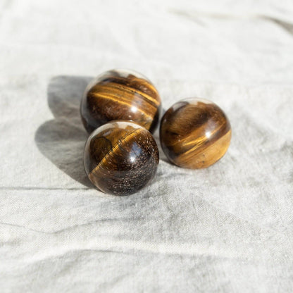 Tiger Eye Sphere with Tripod