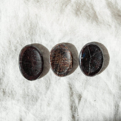 Garnet Worry Stone