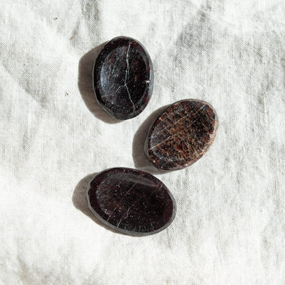 Garnet Worry Stone