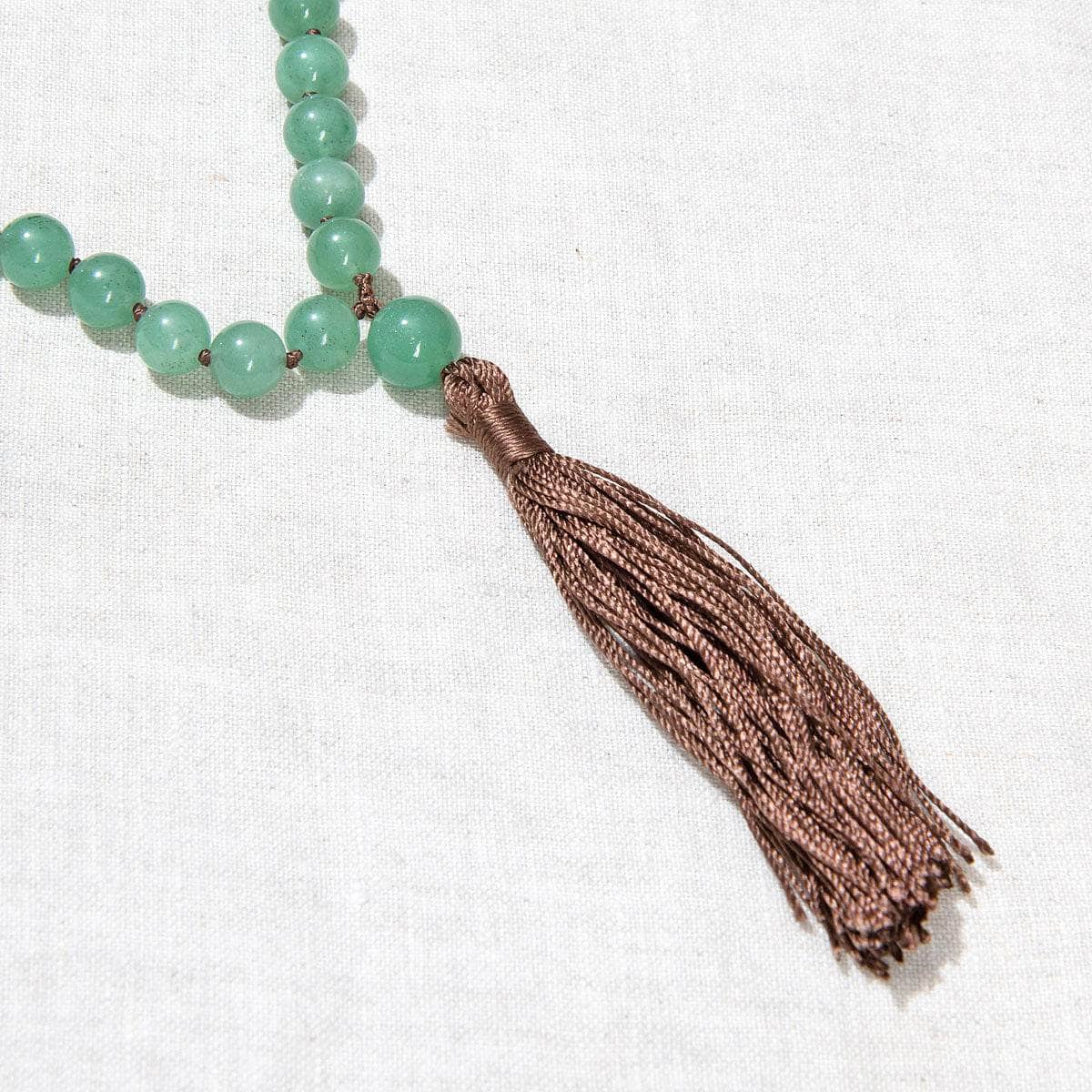 Green Aventurine Mala - High-Energy Gemstones