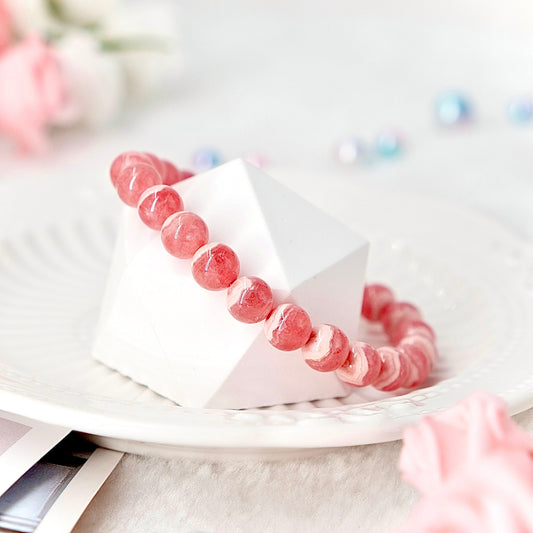 Milk Rhodochrosite Bracelet