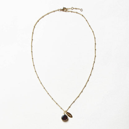 January Garnet Birthstone Necklace