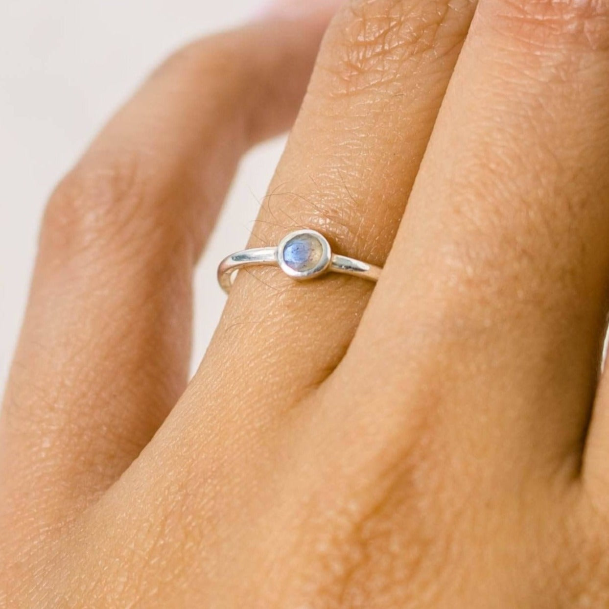 Labradorite Silver or Gold Ring