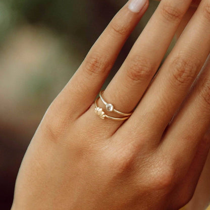 Lotus Gold Ring